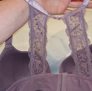 Lane Bryant lightly lined T-shirt bra with lace 44DD